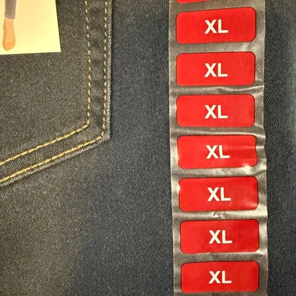 Isaac Mizrahi Jeans XL High Rise Pull On Jeggings Dark Wash Skinny Stretch NWT - Picture 7 of 9